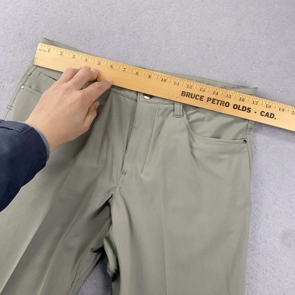 Rye 51 Voyager Mens 33x28 Green Flat Tech Blend Golf Performance Chino Pants - Picture 10 of 10